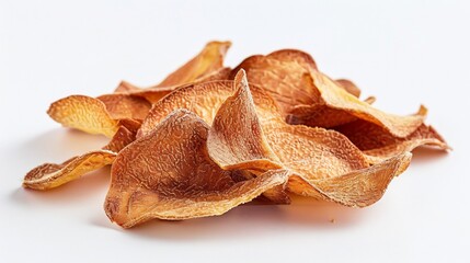 Fototapeta premium Crispy Dehydrated Parsnip Chips: A Healthy and Delicious Snack