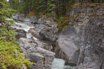 Maligne Canyon in the Summer