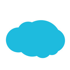 Blue cloud illustrations. Vector of cartoon clouds in flat design.Cloud.