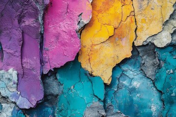 Obraz premium textures coming together in chaotic, colorful formations. Generative AI