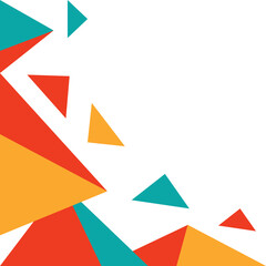 Abstract Triangle Shape Corner