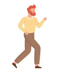 Fototapeta premium dancing adult man