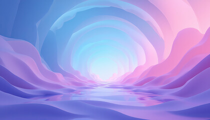 Obraz premium Abstract Blue and Purple Cosmic Gradient