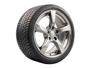 car wheel isolated on white