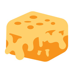 cheese melted element vector illustration