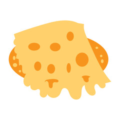 cheese melted element vector illustration