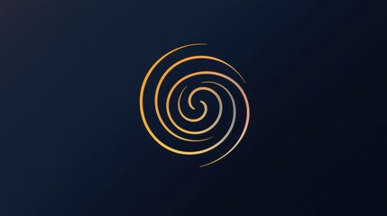 Mesmerizing spiral design illustration on a dark background, perfect for abstract art enthusiasts and graphic design inspiration seekers.