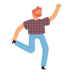 dancing man character