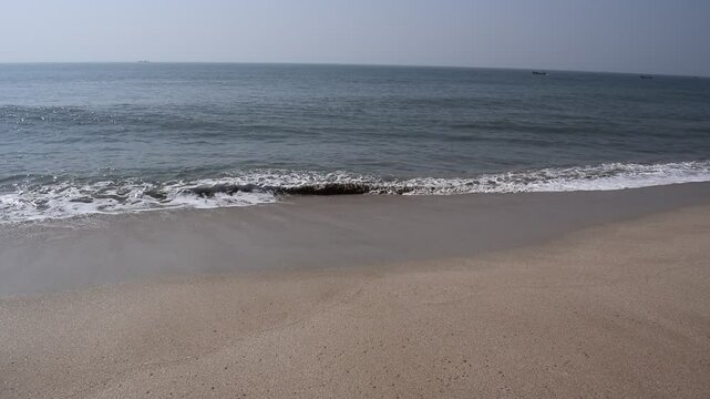 Majestic Sea Waves Crashing on the Shore