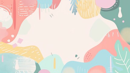 A colorful abstract background with soft shapes, ideal for creative projects.