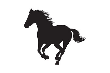 Horse silhouette and vector