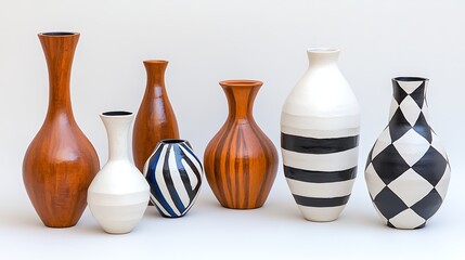 Stylish Ceramic   Wooden Vases  Home Decor  Interior Design