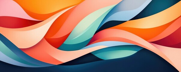 Graffiti abstract background idea. A vibrant abstract design with flowing waves in a mix of colors and shapes.