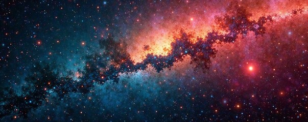 Naklejka premium Rusty, grainy, textured background of the cosmos , galaxy, shine