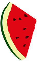 fresh watermelon slice