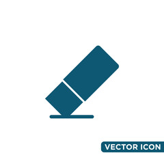Simple Eraser Icon Design Template 