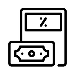 Icon Taxes Volume With Style Outline