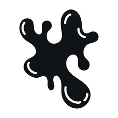 Obraz premium black ink splash vintage