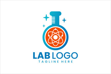 Creative lab and science logo for research centers, educational projects, and branding