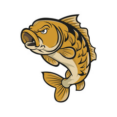 Carp fish Vector Art, fish design element