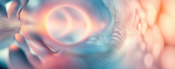 Circles abstract background idea. Abstract futuristic design with vibrant colors and flowing patterns, conveying innovation.