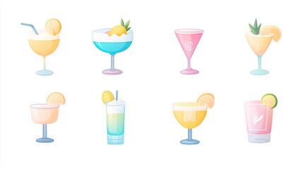 Colorful Cocktails: A Collection of Refreshing Drinks