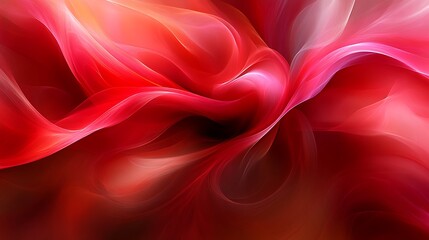 Obraz premium Abstract Red Swirling Wave Design Art