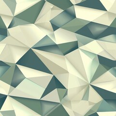 Abstract geometric pattern with layered triangular shapes in muted colors.