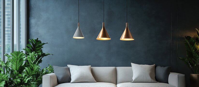 Sleek and modern hanging light fixtures in stylish designs enhancing contemporary home interior decor