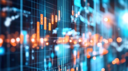 Dynamic financial graph depicting fluctuating market trends, highlighting insightful data analytics and investment strategies for optimized trading success.