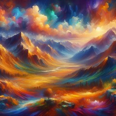 Oil Painting Effect Holi Process images to look like they've bee