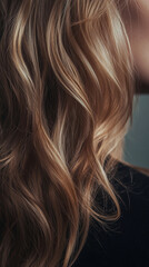 Obraz premium Disheveled hairstyle with visible texture