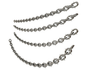 Danger and Restraint: A visual representation of danger and restraint, with sharp chains hanging menacingly.