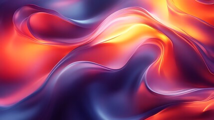 Obraz premium Abstract Colorful Swirling Waves Design