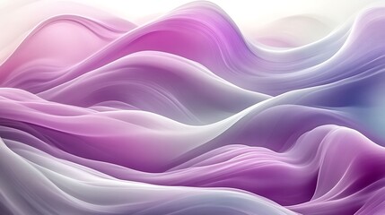 Abstract Purple and White Wave Forms Swirling Design