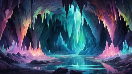 Fototapeta premium The Aurora Cavern