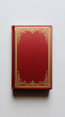 Fototapeta premium Red book with gold lettering