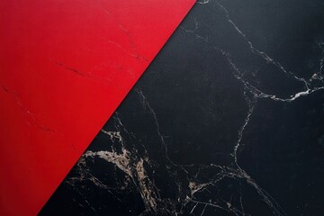 Red and black marble texture background. Ideal for presentations, websites, or design projects needing contrast.