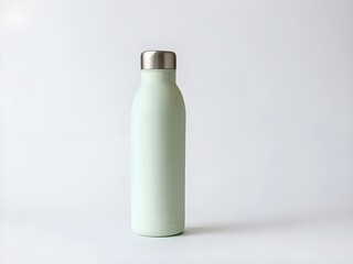 reusable bottle water mockup with simple background