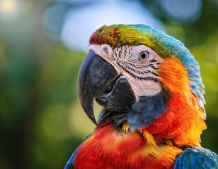 Fototapeta premium exotic parrot animal image