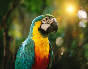 Fototapeta premium exotic parrot animal image