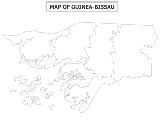 Obraz premium African Countries Geography Political map. Political map of country with capital, province or state capital, major cities and town.