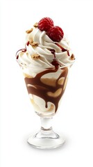 A Delectable Chocolate Raspberry Dessert in a Glass