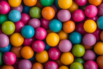 Obraz premium Colorful candy balls background texture.