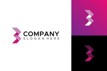 letter B logo design symbol