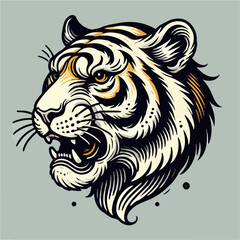 tiger head vector