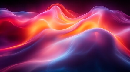 Fototapeta premium Abstract Colorful Waves of Light Energy Flowing