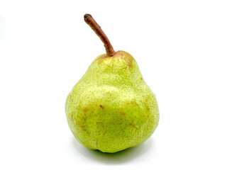 Pear fruit isolated on a clean white background
