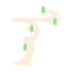 Collection of Blank Green Tree Road Signs of Various Sizes