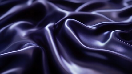 Fototapeta premium Deep Purple Silk Draped Fabric Abstract Texture